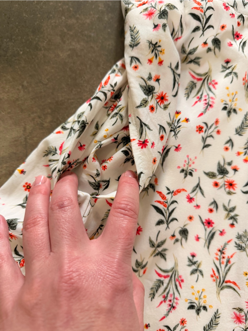 Old Navy Floral Tie Shoulder Sundress Small Petite Cottagecore Mini Dress - Picture 3 of 12